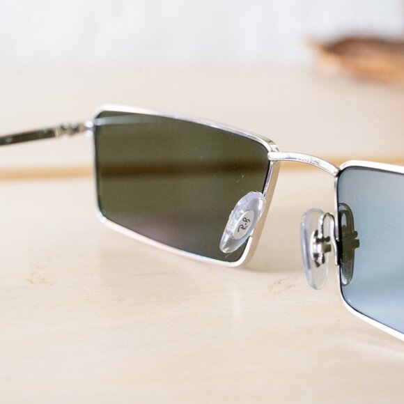 Ray-Ban Emy Bio-Based – Polished Silver Frame, Dark Lenses - Picture 7 of 8
